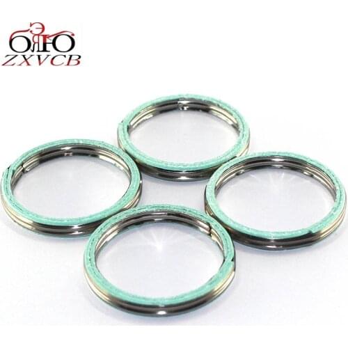 4 PCS FOR YAMAHA YFM/YTM 200/225 YFM200 YFM225 YFM200DX Moto-4 YFM225S/T/U Moto-4 YTM225S/T/U Tri-Moto Exhaust Pipe Gasket Seal
