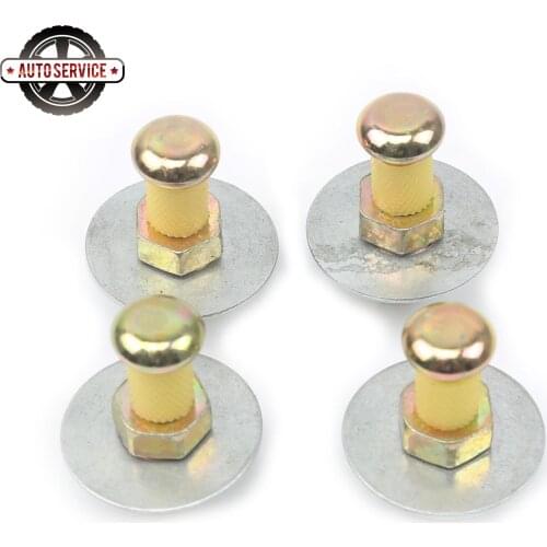 4Pcs Door Lock Striker Pins Bolts Gaskets 357 837 034 For VW Scirocco Jetta Golf MK2 Passat B3 B4 AUDI A100 A200 305 837 035 3