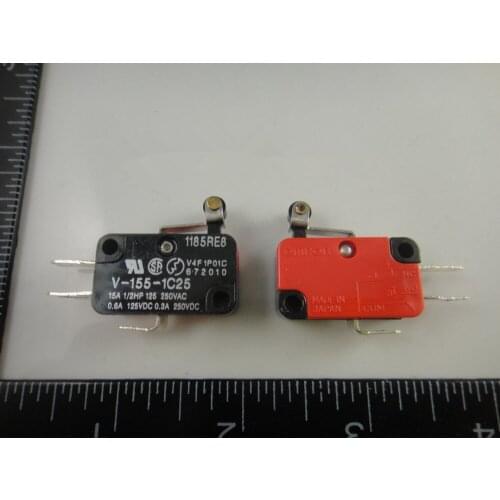 50x New Momentary Limit Micro Switch V-155-1C25 SPDT Snap Action Switch Roller