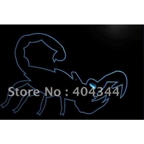 LK419- SCORPION Window Display Decor NR LED Neon Light Sign home decor crafts