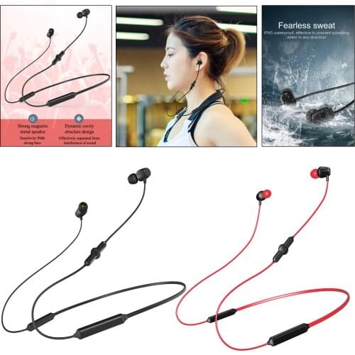 Q5 Running Bluetooth Headphones Magnetic Sports V4.2 Earphones with Mic Stereo Sound with Bass Headsets 48Hrs