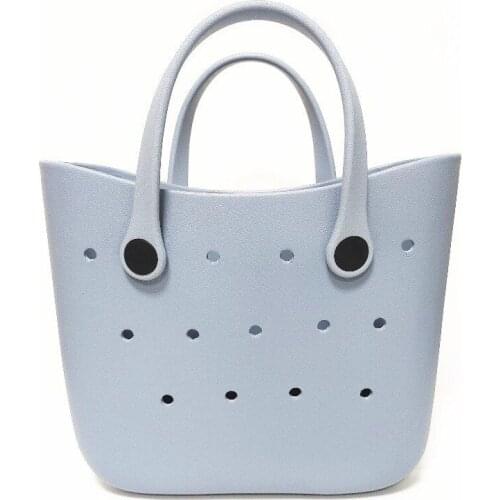 Mini Size EVA Hollow Eyed Women Handbag EVA Simple Tote Bog Hole Beach Bag 2021