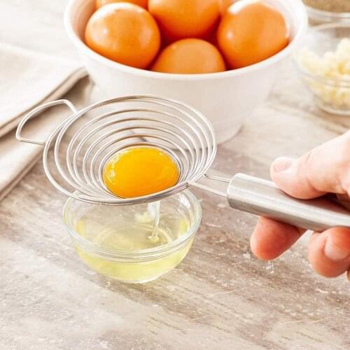 2021 New Egg Separator Stainless Steel Yolk Separator Kitchenware Practical Eggs Cooking Tool Kitchen Gadgets And Accessories