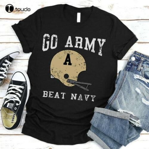 New Go Army Beat Navy T-Shirt America Game Vintage T-Shirt Football Helmet T-Shirt Tshirt Dress Cotton Tee S-5Xl Unisex