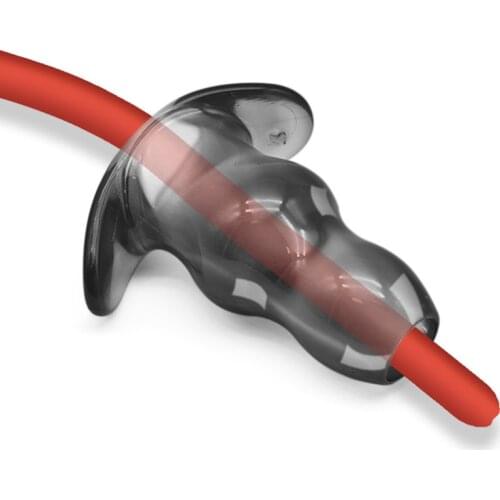 Newly T-shaped Hollow Anal Plug Clear Peeping Sex Toy 3 Sizes Suitable for lavation Cleaning Pipe Speculum for Men and Women