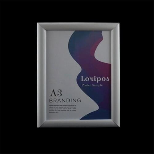 A3 Openable Aluminium Wall Advertising Poster Display Rack Wall Mounted Poster Banner Frame Picture Wall Mounting Photo Frame