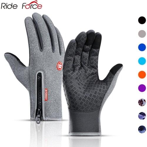 Winter Cycling Gloves Bicycle Warm Touchscreen Full Finger Gloves Waterproof Outdoor Bike Skiing Motorcycle Riding