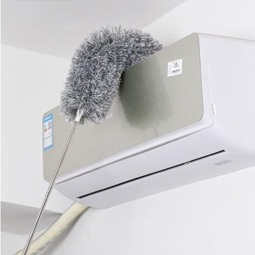 Extendable Feather Duster With Telescopic Pole Stainless Steel Microfiber Duster For Cleaning Cobweb Cars Home Cleaner
