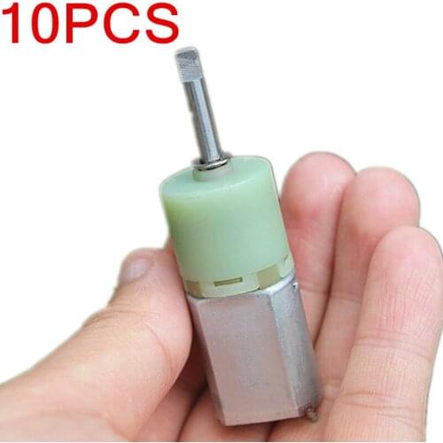 10PCS/LOT DC 12V 50RPM Slow Speed Mini 20mm Micro 130 Planetary Gearbox Gear Motor 4mm shaft DIY Robot Smart Car Toy Model