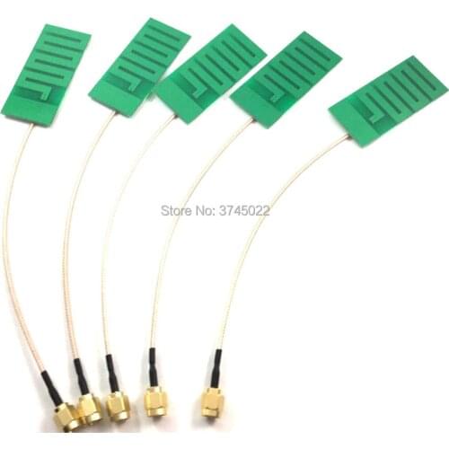 5pcs Wifi Internal Antenna With Sma Male Connector 6dbi For Laptop Wireless Module RG178 Cable Network Signal Receiving Aerial