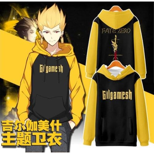 Anime Fate grand order Gilgamesh hoodie Cosplay women winter hooded coat Men Sweatshirts