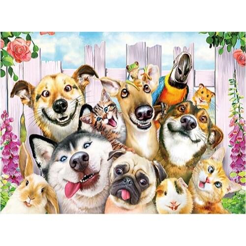 Grimace Dog Diamond Painting animal Cartoon children Round Full Square Drill 5D Diy Mosaic Embroidery Cross StitchZP-3173