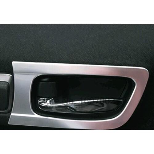 For Renault Koleos 2016 2017 Stainless Steel Inner Door Cup Bowl Frame Interior Moulding Trims 4pcs car styling