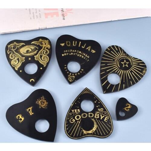Divination Board Psychic Board Resin Mold UV Epoxy Mirror Effect Silicone Mould For Resin Divination Tray Resin Craft