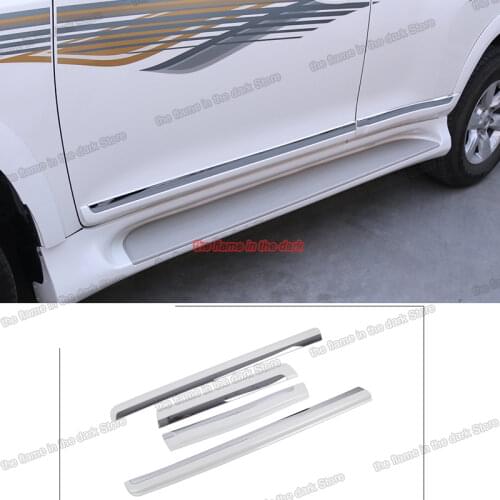 Car Exterior Door Edge Body Kit Chrome Decoration Styling for Toyota Land Cruiser Prado J150 150 2010-2018 Accessories Auto