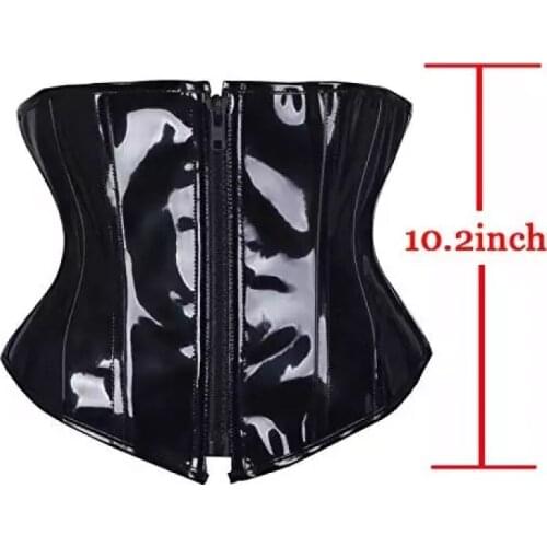 Corsets Corset PVC Zipper Style Palace ShenYao Bright Leather Garment Tightly For Steam Ma3 Jia3 Waist Corset Gothic Waist