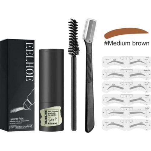 One-step Brow Stamp Shaping Kit Eyebrow Print Kit Natural Quick For Lazy Women Makeup Cosmetics TSLM1
