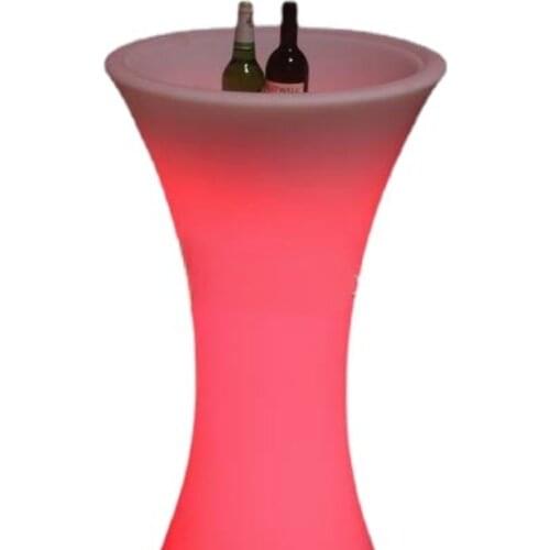 New Plastic LED Ice Drink Bucket Flash Champagne Beer Flash Light Up Bar Bucket