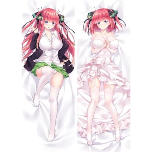 Newly Design The Quintessential Quintuplets Nakano Miku Hugging Body Dakimakura Pillow Cover Anime Body Pillowcase