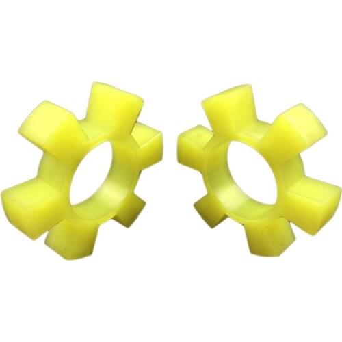 Polyurethane Hexagonal Elastic Ring Coupling Cushion Pad T-shaped Plum Blossom Water Pump Counter Wheel Pad Rubber Elastic Block