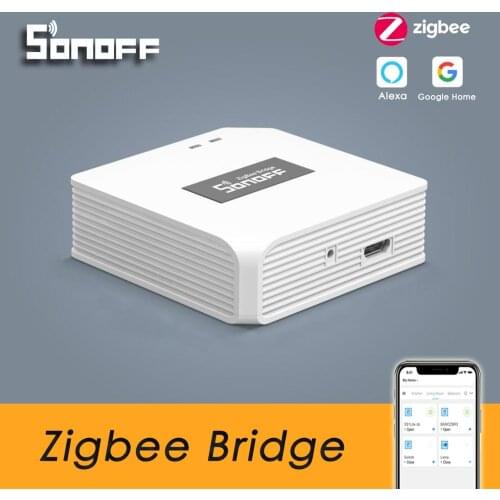 SONOFF Zigbee Bridge Hub Gateway for Zigbee Switch PIR Motion Sensor Zigbee Door Sensor, eWeLink App Work with Alexa Google Home