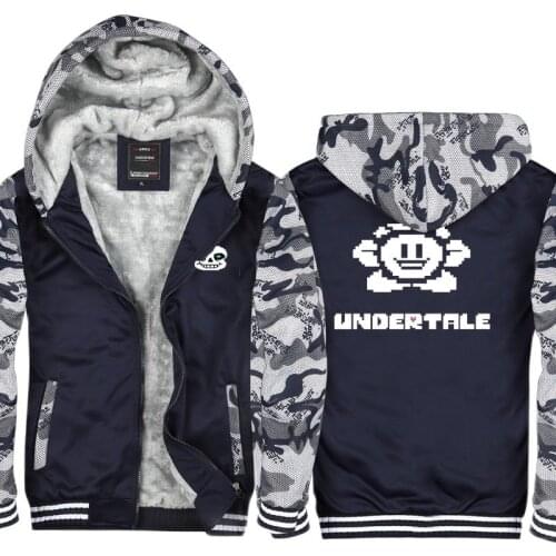 High-Q Unisex Anime Cosplay Undertale Frisk Toriel Sans Papyrus Skeleton brother Fleece Thick Hooded Hoodie Sweatshirt Cardigan
