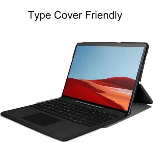 Slim Case for Microsoft Surface Pro X 2019, 13 Inch Magnetic Leather Cover for Surface Pro X , Protective Funda Capa