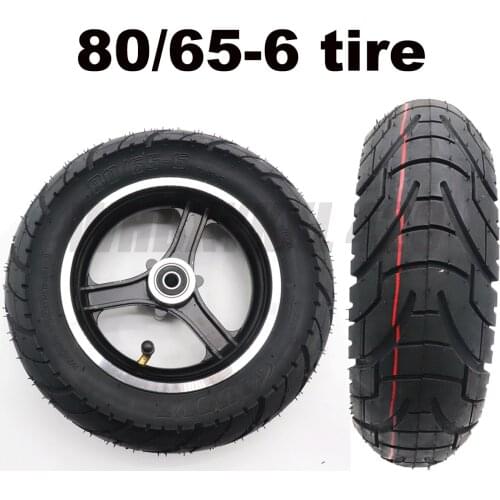10x3 Inch Outer Tire with Alloy wheel hub for 10 '' Folding Electric Scooter KUGOO M4 PRO Thickened Widened 80/65-6 Wheels