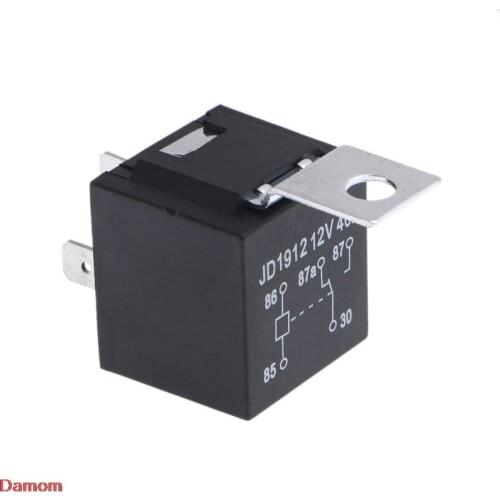 Waterproof Car Relay DC 12V 40A 4Pin Automotive Fuse Relay Normally Open