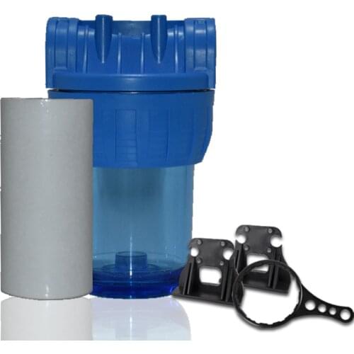 High Quality! 5 ''Transparent Whole House Water Filtration System With 5 İnch Sediment Cartridge PP Filter 3/4''İnlet & Outlet