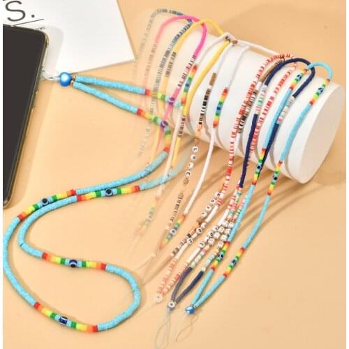 ZMZY New Hand Neck Mobile Phone Strap Lanyard Colorful Soft Pottery Rope for Cell Phone Case Hanging Cord for Women Girls