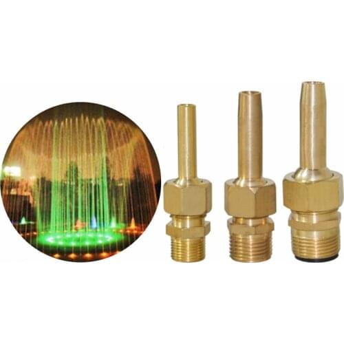 10PCS A PACK) 1/8" 1/4" 3/8" 1/2" 3/4" Brass Gushing Spray Fountain Nozzles For Garden Pond Pool