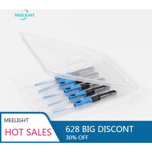 100pcs FTTH SC / UPC fusion optical brazing optical fiber quick connector 0.1dB Splicing loss