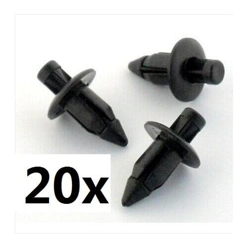 20x 6mm For Kunststoffnieten Motorrad Verkleidung Zierleiste Clips- Honda,For Yamaha