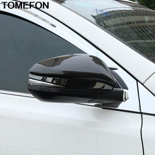 For Toyota Voxy Noah R80 2014 2015 2016 2017 2018 Door Mirror Cover ABS Plastic Carbon Fiber Paint Rear View Cap Trims 2PCS