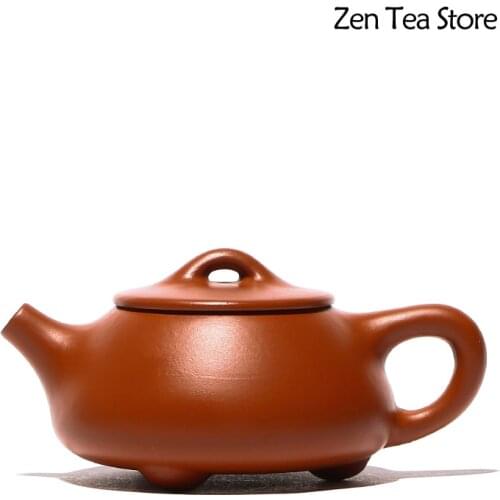 60ML Yixing Purple Sand Shi Piao Teapot Teaset Hand Made Pot Original Ore Zhu Mud Kung Fu Tea Set Tea Ceremony Birthday Gift
