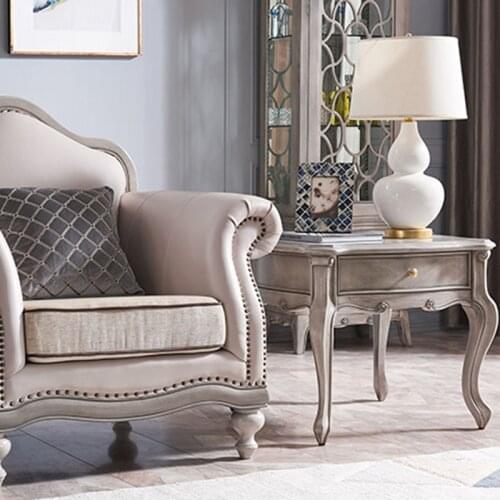 American Country Solid Wood Corner Table American Style Living Room Simple Corner Table Sofa Side Table Small Square Table