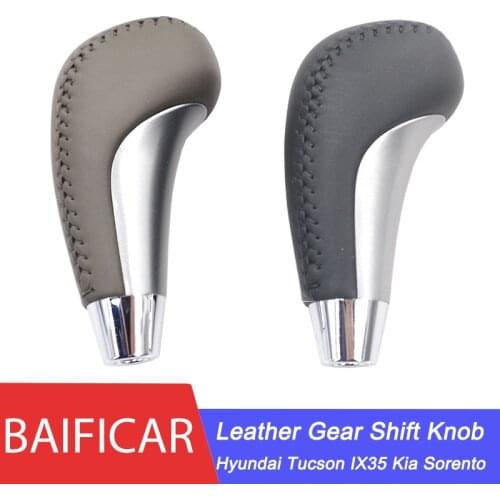 Baificar Brand New Genuine Gear Shift Knob Leather Automatic Transmission 46720-2S200 For Hyundai Tucson IX35 Kia Sorento
