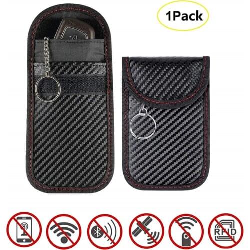 Signal Blocking Bag for phone Car Key Case RFID Anti-Scanning Shielding Case Anti-Magnetic Radiation Protection 3G 4G Block case