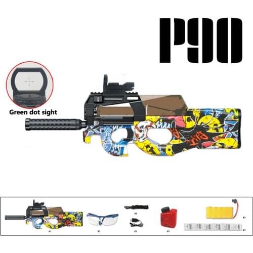 New P90 Electric Blaster Toy Guns Safety Water Gel Ball Bullet Outdoor Sports Rifle Snipe Weapon Gun Pistol Toys For Boys Gifts