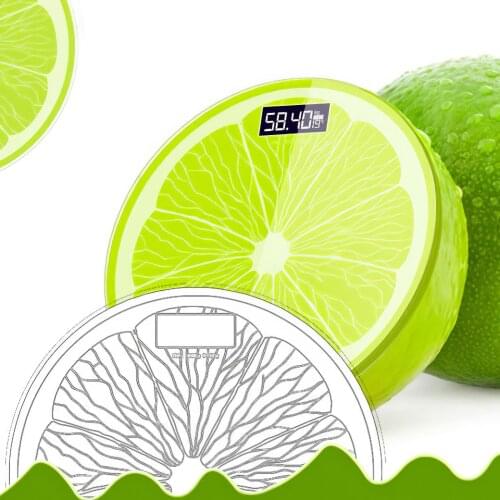 Lemon Shape Electronic Scale Weighs Household Weight Scale Temperature Monitoring Precise Exquisite Scale With Smart Induction