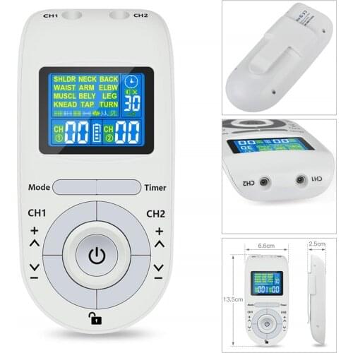 Electronic Tens Acupuncture Electric Therapy Pulse Massager Therapy Muscle Stimulator Physiotherapymassager 4 Pads Healthy Care
