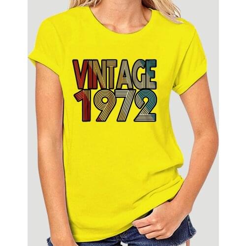 Men t shirt Vintage 1972 47th Birthday Gift Idea 47 tshirts Women t-shirt-4651A