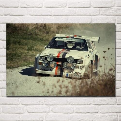 Cool Sport rally race cars KD384 Living room home wall modern art decor wood frame fabric posters print