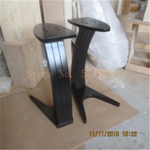 Bookshelf Speaker Tripod Swan Curved White Oak Solid Wood Tripod