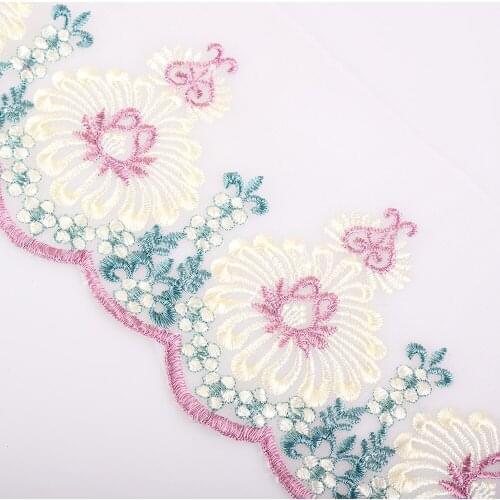 2 yards 182 cm Strip Lace Ribbon Trims Webbing Applique for Sofa Cover Curtain Home Textiles Trimmings Embroidered Lace Fabric