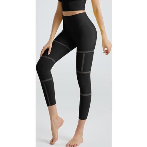 2021 Summer New Mesh Patchwork Sport Leggings Fitness Women Gym Tights Breathable Yoga Joggers Running Lift Hip Pants