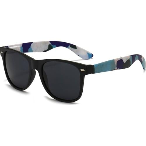 Best Selling Trendy Classic Logo Customized Hot Printing Pattern Camouflage Men Sunglasses 2021