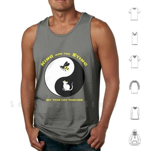 King And The Sting tank tops vest 100% Cotton King And The Sting Gang Gang Buzz Buzz Theo Von Brendan Schaub Fighter And The