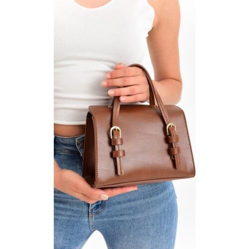 Fashion 2021, Lady Handbag, Belt Buckle Detail, Hand Bag, Shoulder Bag, Mini Bag, evening bags, Tan, Black, White